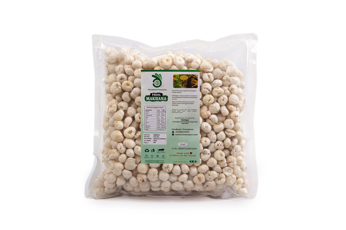 Total Organic Fox-Nuts (Makhana)